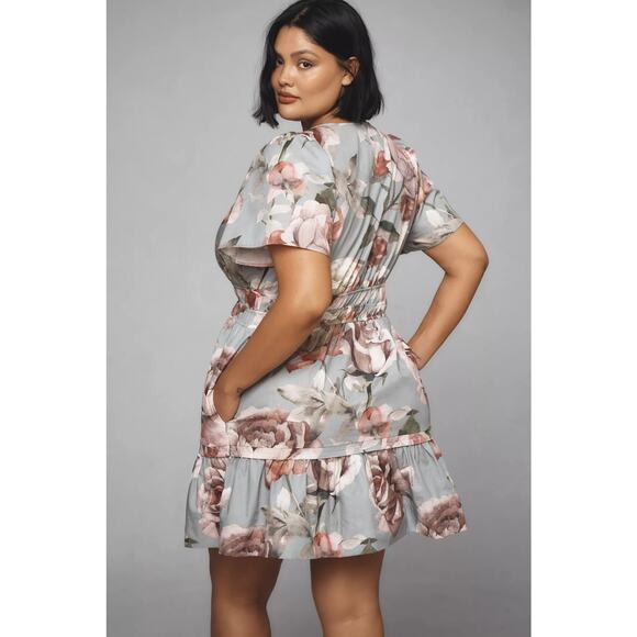 New Anthropologie x Loverly Grey: The Somerset Mini Dress $140 PLUS 1X Floral - Picture 4 of 8